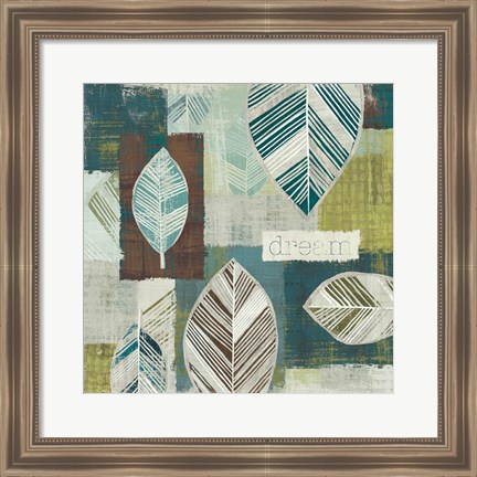 Framed Be Leaves III Print