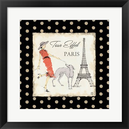 Framed Ladies in Paris II Print