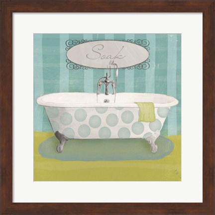 Framed Polka Tub II Print