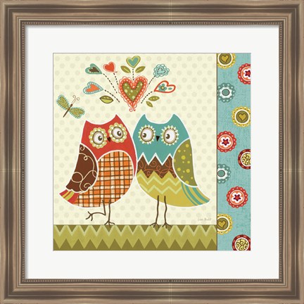 Framed Owl Wonderful II Print