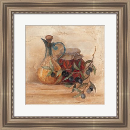 Framed Tuscan Table IV Print