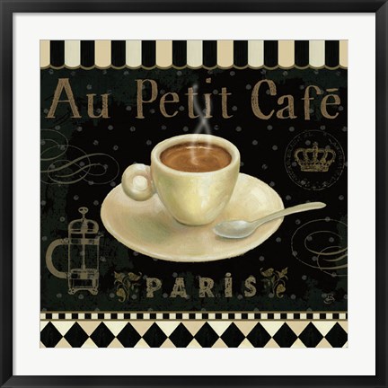 Framed Cafe Parisien II Print