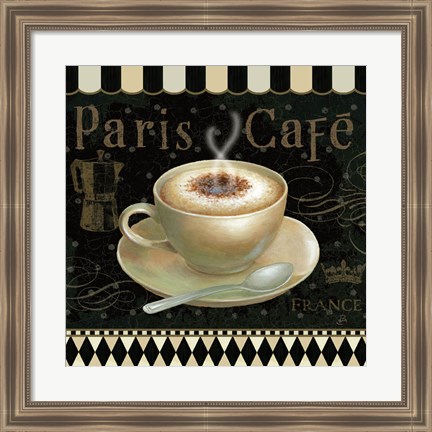 Framed Cafe Parisien III Print