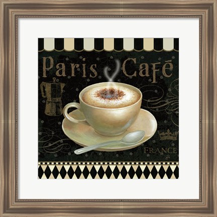 Framed Cafe Parisien III Print