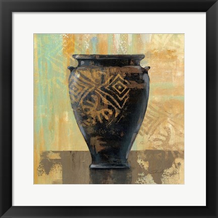 Framed Glazed Pot III Decorative Accents Print