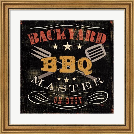 Framed Backyard BBQ Print