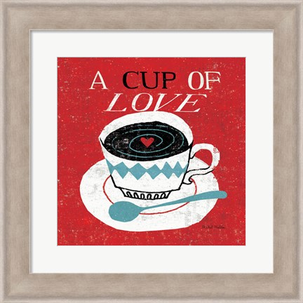 Framed Vintage Desktop - Coffee Print