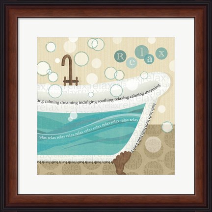 Framed Dancing Bubbles II Print