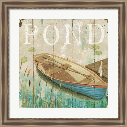 Framed Waterside II Print