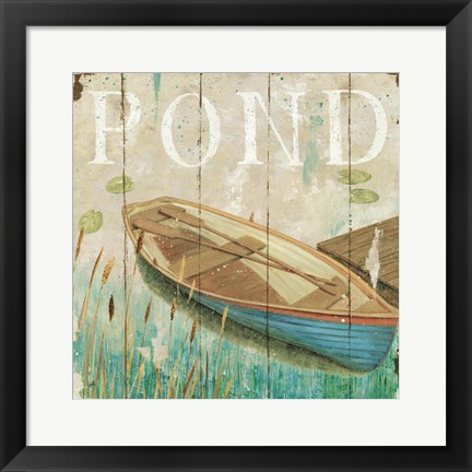 Framed Waterside II Print