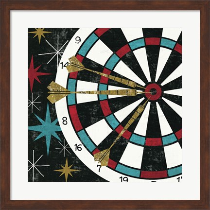 Framed Vegas - Darts Print