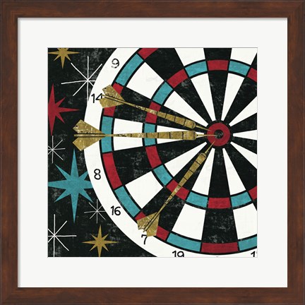 Framed Vegas - Darts Print