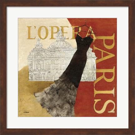 Framed Paris Dress - L&#39; Opera Print