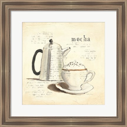 Framed Parisian Coffee I Print