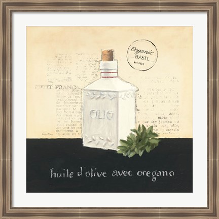 Framed Huile d Olive II Print