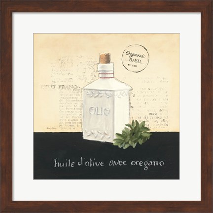 Framed Huile d Olive II Print