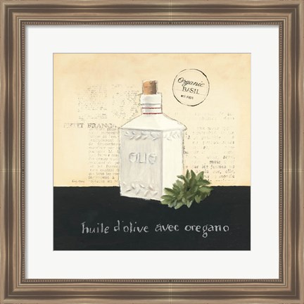 Framed Huile d Olive II Print