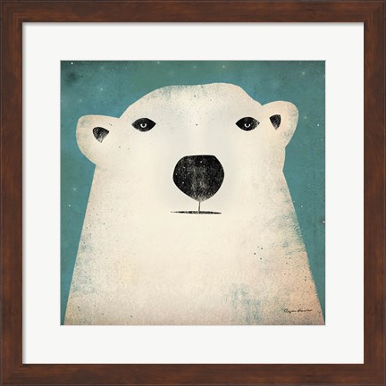 Framed Polar Bear Print