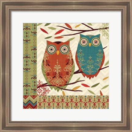 Framed Hoot I Print