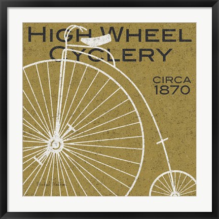 Framed High Wheel Cyclery Print