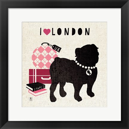 Framed London Pooch Print