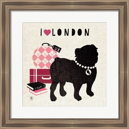 Framed London Pooch Print