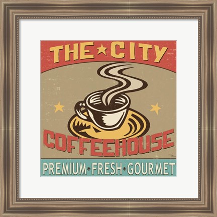Framed Coffeehouse I Print