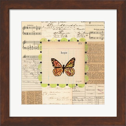 Framed Hope Butterfly Print