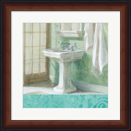 Framed Refresh Bath Border II Print