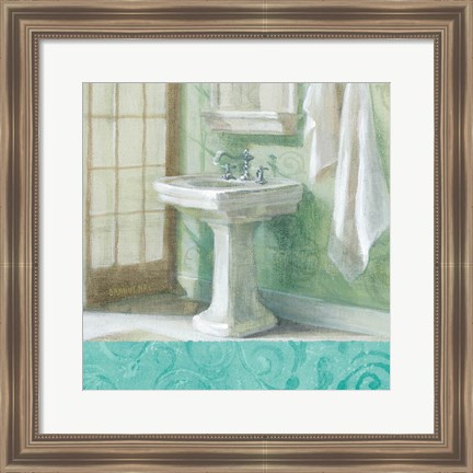 Framed Refresh Bath Border II Print