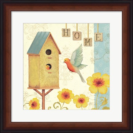 Framed Welcome Home I Print