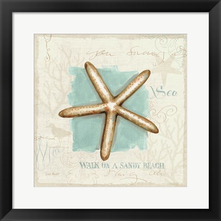 Framed Coastal Jewels IV Print