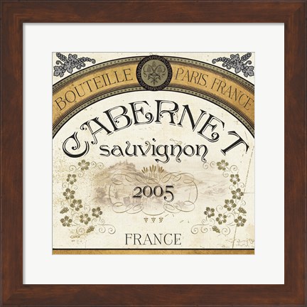 Framed Wine Labels I Print