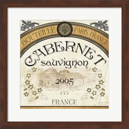 Framed Wine Labels I Print