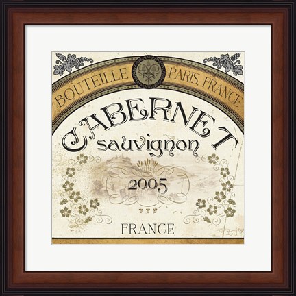 Framed Wine Labels I Print