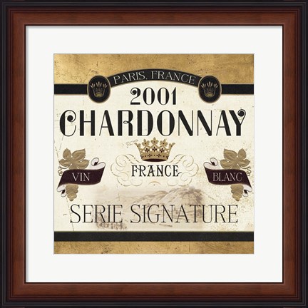 Framed Wine Labels II Print