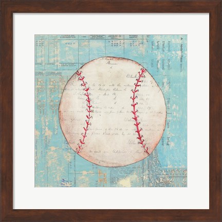 Framed Play Ball I Print