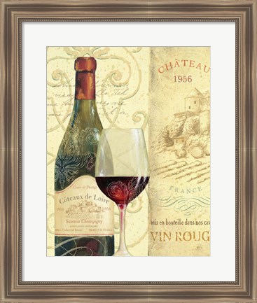 Framed Wine Passion II Print