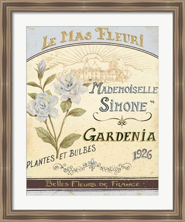 Framed French Seed Packet IV Print