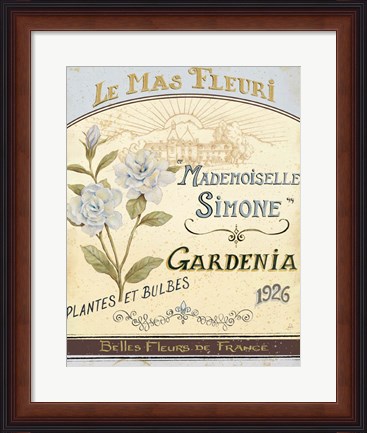 Framed French Seed Packet IV Print