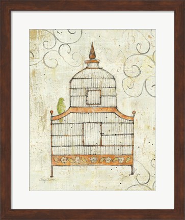 Framed Bird Cage III Print