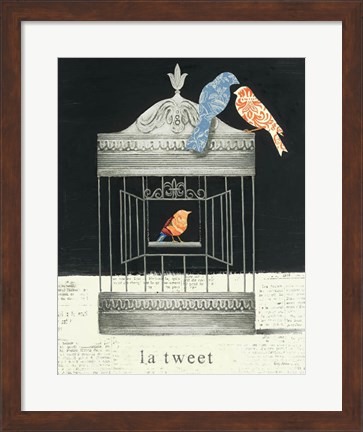 Framed La Tweet Print