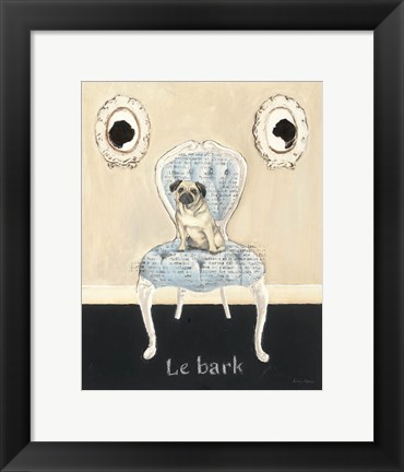 Framed Le Bark Print