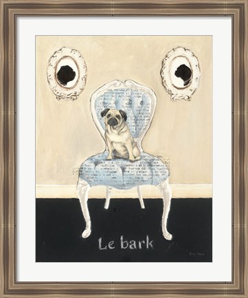 Framed Le Bark Print