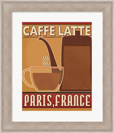 Framed Deco Coffee III Print