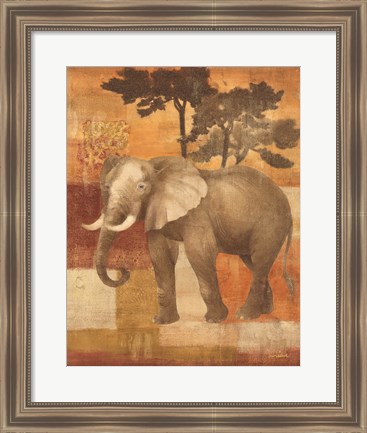 Framed Animals on Safari IV Print