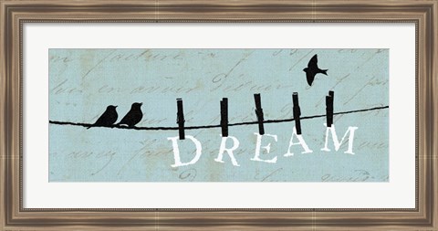 Framed Birds on a Wire - Dream Print