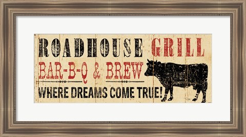 Framed Roadhouse Grill Print