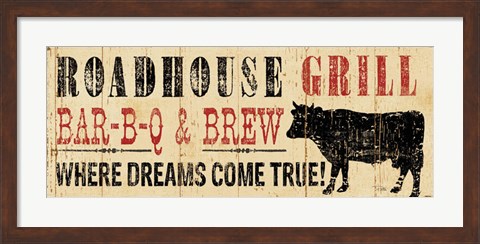 Framed Roadhouse Grill Print