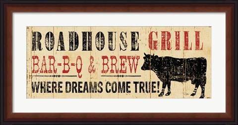 Framed Roadhouse Grill Print